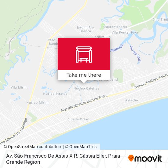 Mapa Av. São Francisco De Assis X R. Cássia Eller