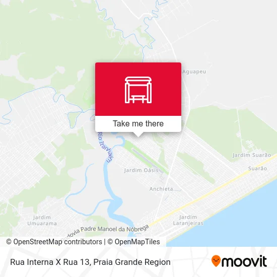Rua Interna X Rua 13 map