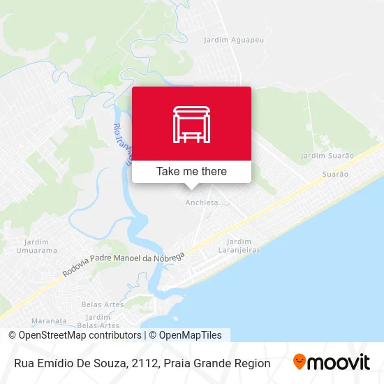 Rua Emídio De Souza, 2112 map