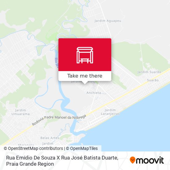 Rua Emídio De Souza X Rua José Batista Duarte map