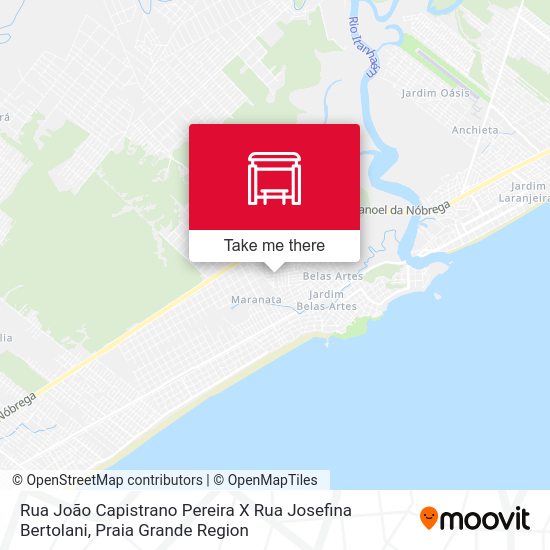 Rua João Capistrano Pereira X Rua Josefina Bertolani map