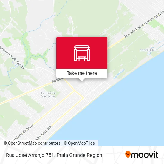 Rua José Arranjo 751 map