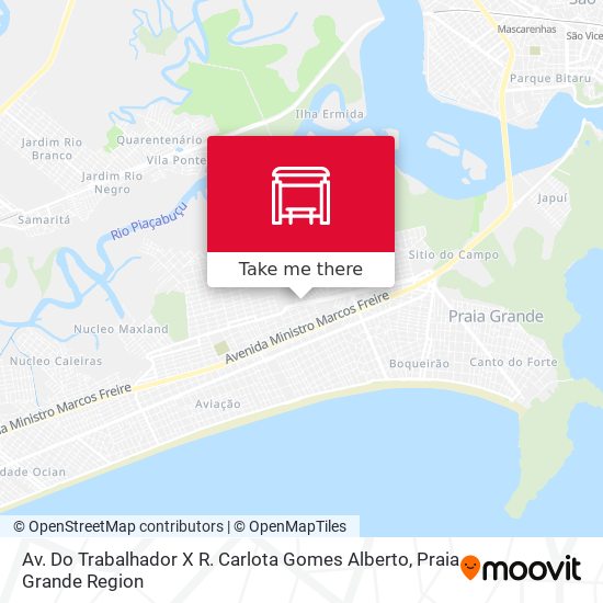 Av. Do Trabalhador X R. Carlota Gomes Alberto map