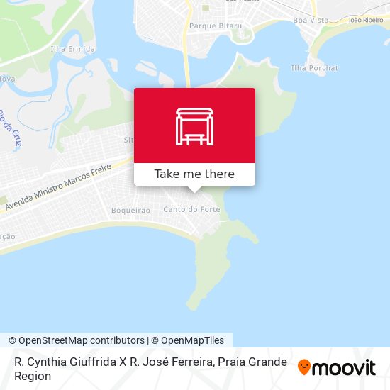 R. Cynthia Giuffrida X R. José Ferreira map