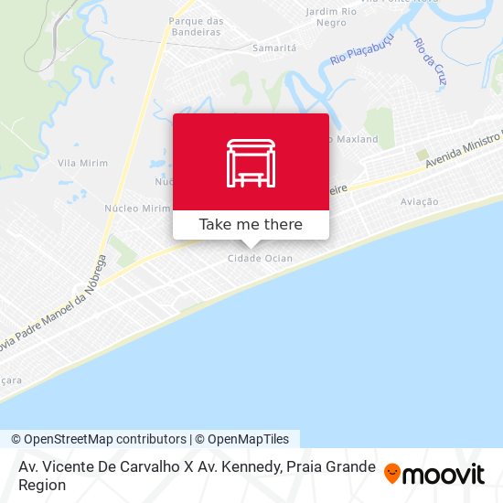 Mapa Av. Vicente De Carvalho X Av. Kennedy