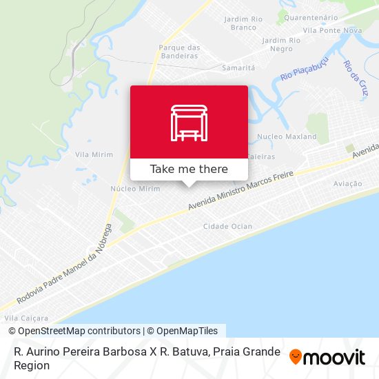 R. Aurino Pereira Barbosa X R. Batuva map