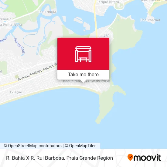 R. Bahia X R. Rui Barbosa map