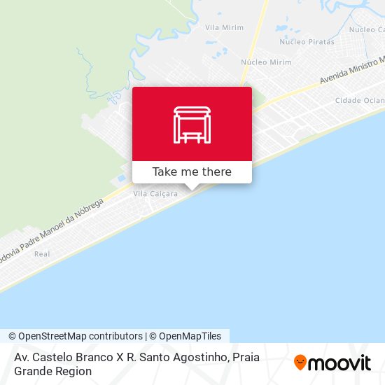 Av. Castelo Branco X R. Santo Agostinho map