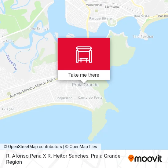 R. Afonso Pena X R. Heitor Sanches map