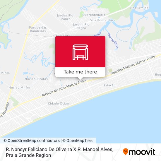 R. Nancyr Feliciano De Oliveira X R. Manoel Alves map
