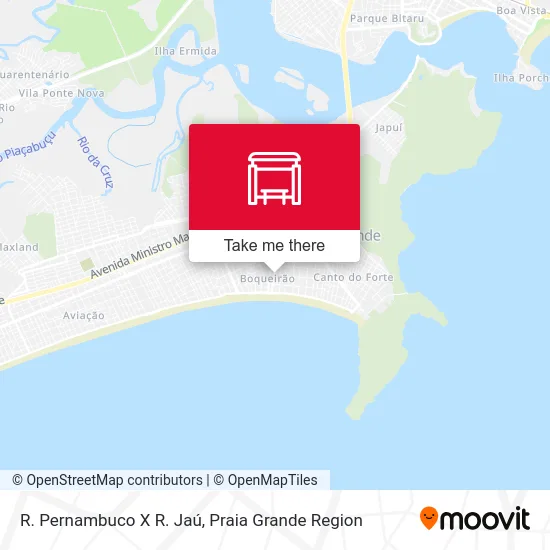 R. Pernambuco X R. Jaú map