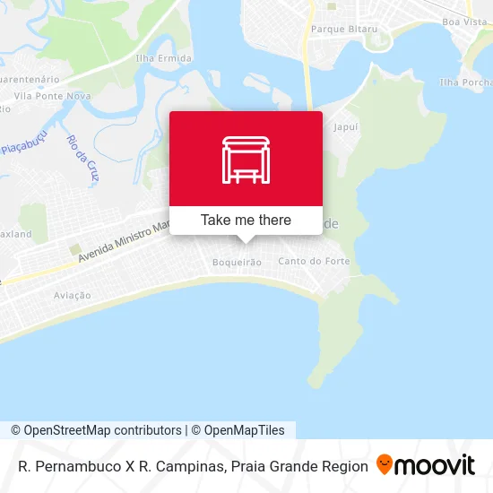 R. Pernambuco X R. Campinas map