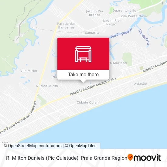 R. Milton Daniels (Pic Quietude) map