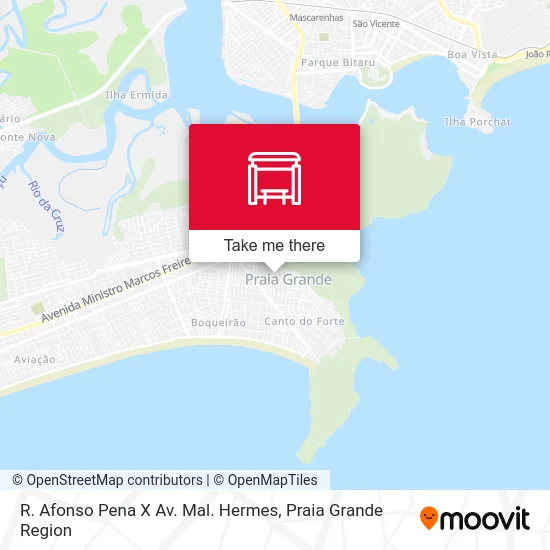 R. Afonso Pena X Av. Mal. Hermes map