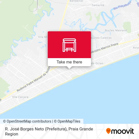 R. José Borges Neto (Prefeitura) map