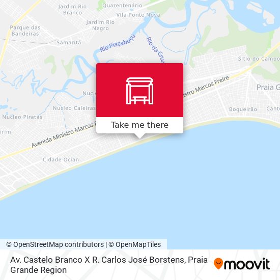 Av. Castelo Branco X R. Carlos José Borstens map