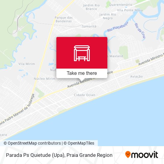 Parada Ps Quietude (Upa) map