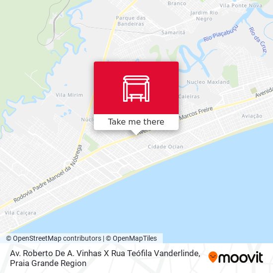Av. Roberto De A. Vinhas X Rua Teófila Vanderlinde map