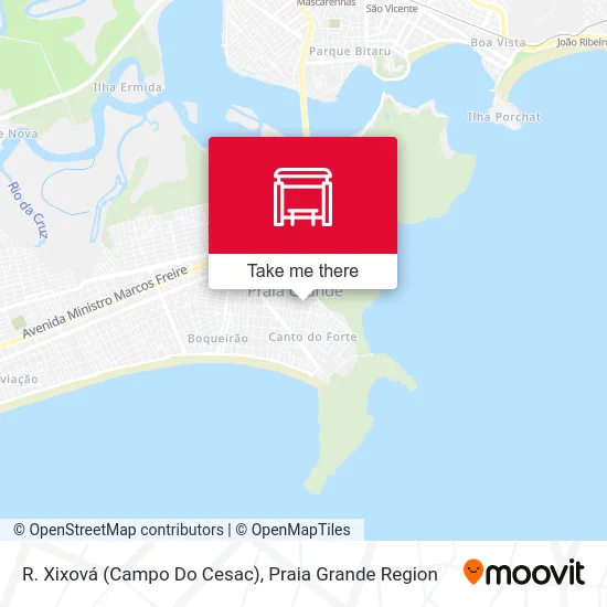 R. Xixová (Campo Do Cesac) map