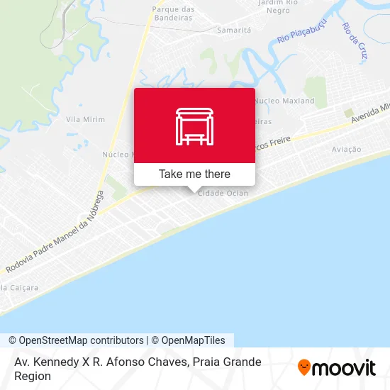 Av. Kennedy X R. Afonso Chaves map