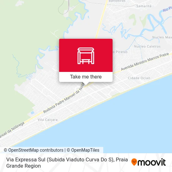 Via Expressa Sul (Subida Viaduto Curva Do S) map