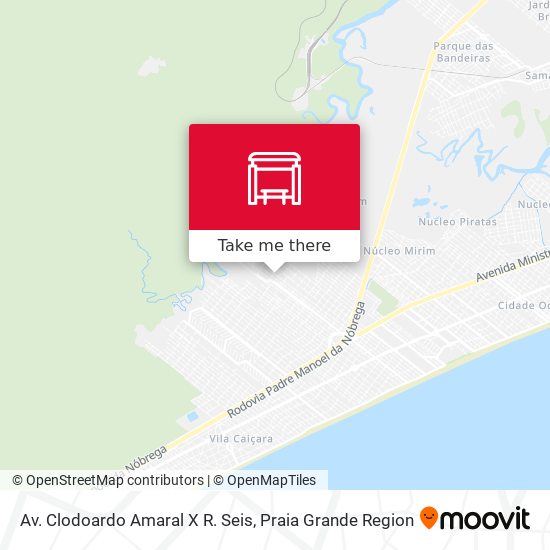 Av. Clodoardo Amaral X R. Seis map