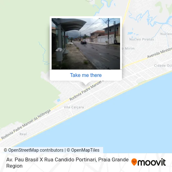 Av. Pau Brasil X Rua Candido Portinari map