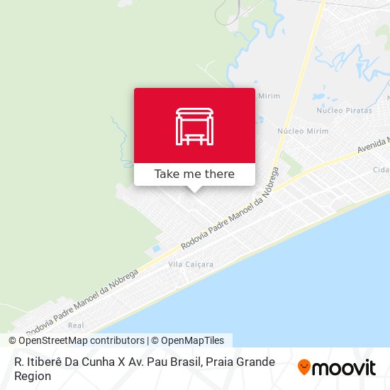 R. Itiberê Da Cunha X Av. Pau Brasil map