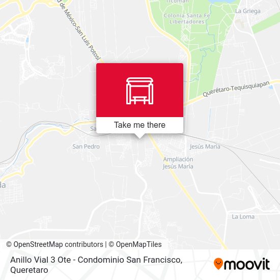 Mapa de Anillo Vial 3 Ote - Condominio San Francisco