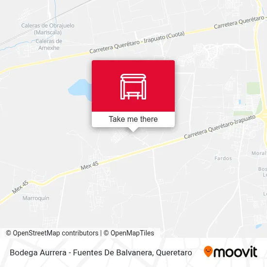 Bodega Aurrera - Fuentes De Balvanera map