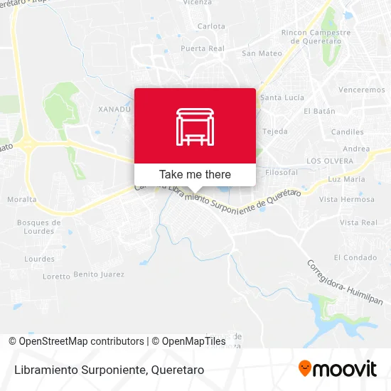 Libramiento Surponiente map
