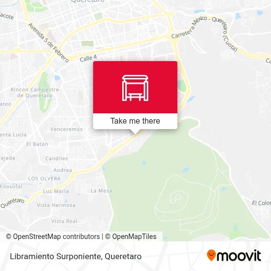 Libramiento Surponiente map