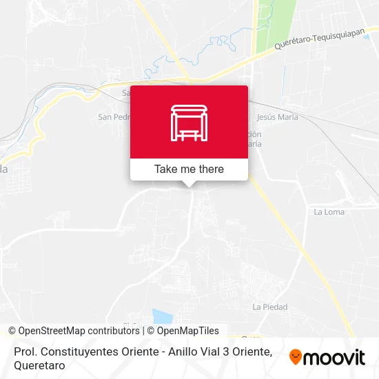 Prol. Constituyentes Oriente - Anillo Vial 3 Oriente map