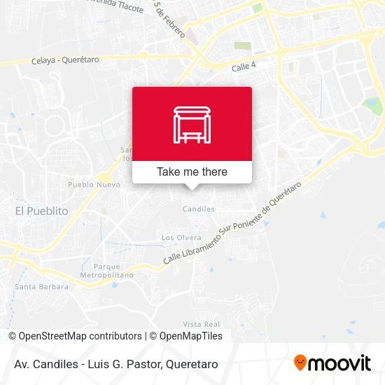 Mapa de Av. Candiles - Luis G. Pastor