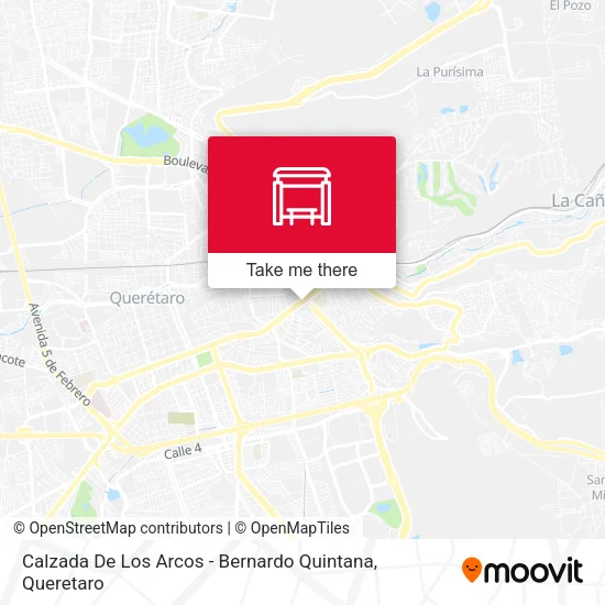 Mapa de Calzada De Los Arcos - Bernardo Quintana