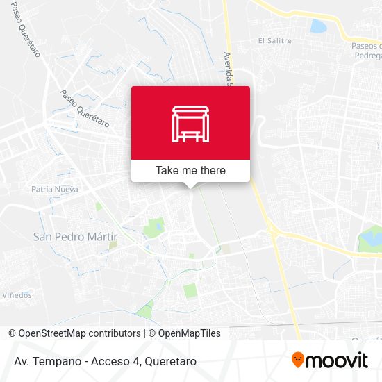 Av. Tempano - Acceso 4 map