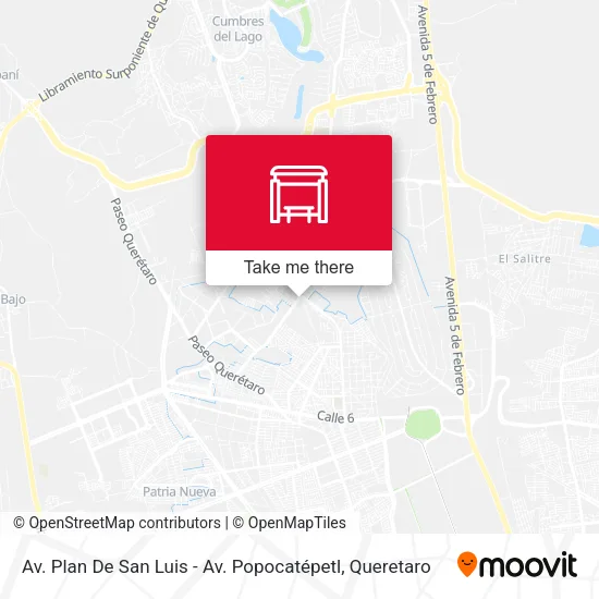 Mapa de Av. Plan De San Luis - Av. Popocatépetl