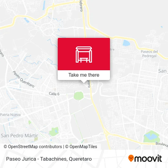 Mapa de Paseo Jurica - Tabachines