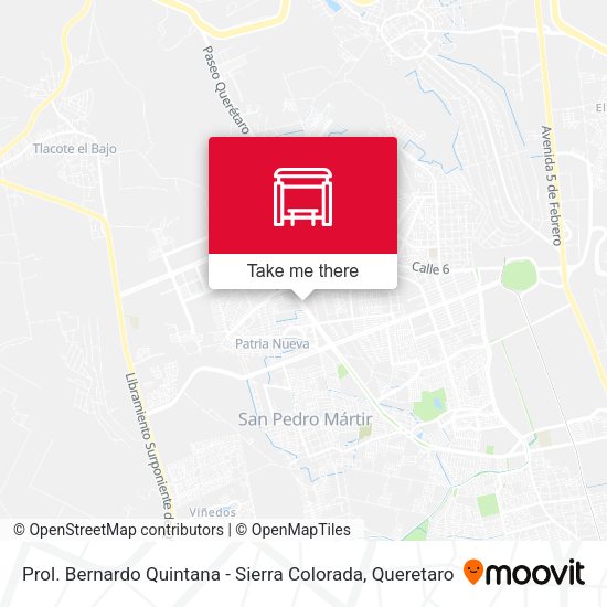 Prol. Bernardo Quintana - Sierra Colorada map