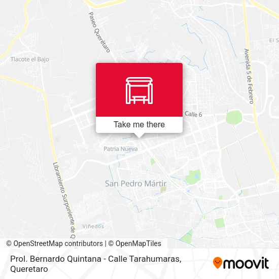 Mapa de Prol. Bernardo Quintana - Calle Tarahumaras