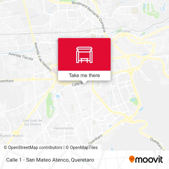 Mapa de Calle 1 - San Mateo Atenco