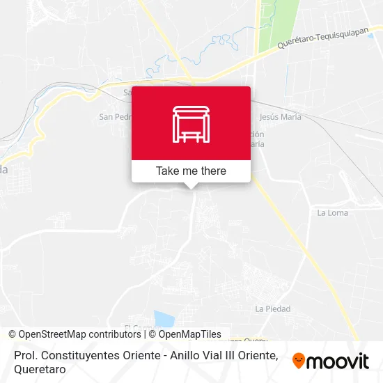Prol. Constituyentes Oriente - Anillo Vial III Oriente map