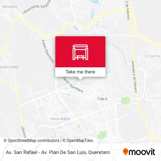 Mapa de Av. San Rafael - Av. Plan De San Luis
