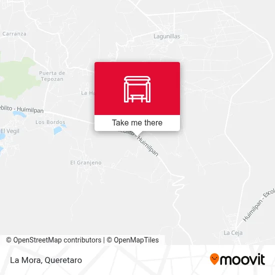 La Mora map