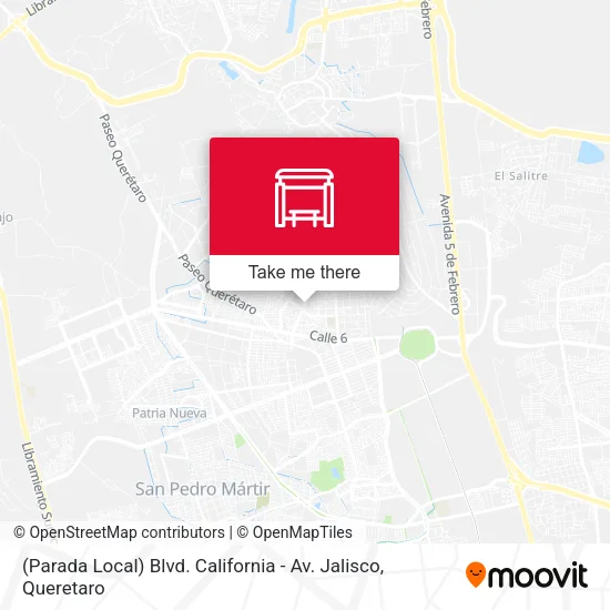 (Parada Local) Blvd. California - Av. Jalisco map