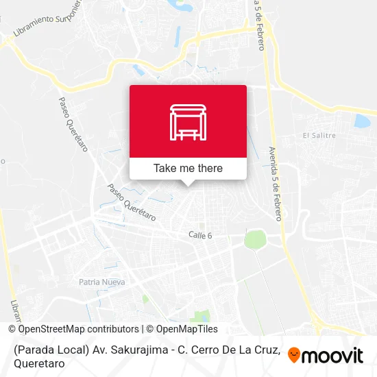 (Parada Local) Av. Sakurajima - C. Cerro De La Cruz map