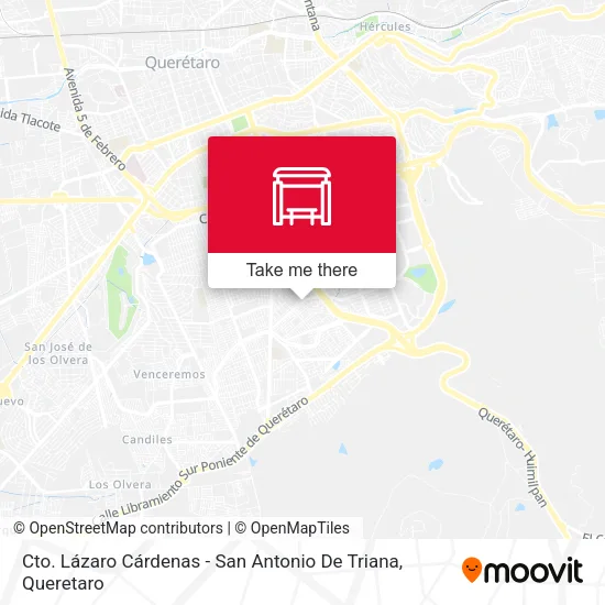 Mapa de Cto. Lázaro Cárdenas - San Antonio De Triana
