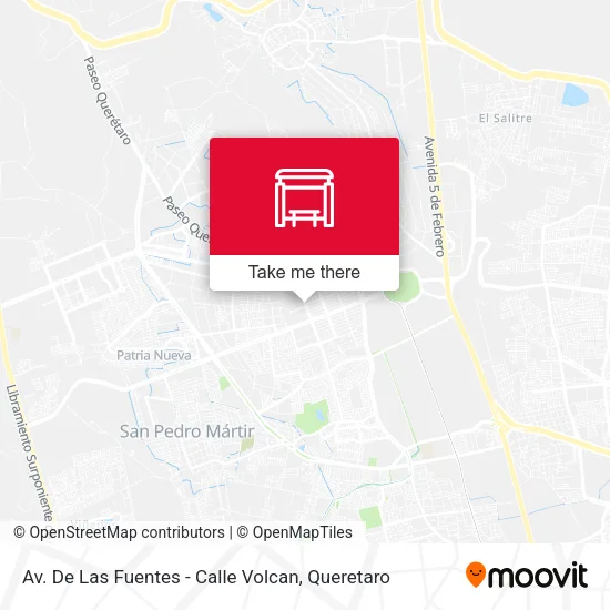 Mapa de Av. De Las Fuentes - Calle Volcan