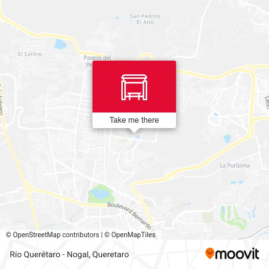 Mapa de Río Querétaro - Nogal