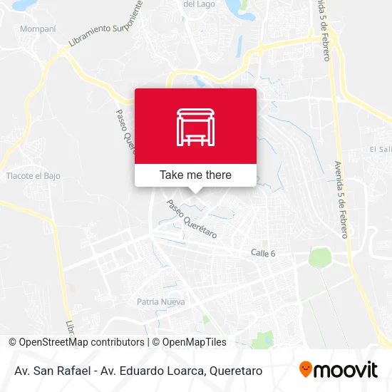 Mapa de Av. San Rafael - Av. Eduardo Loarca